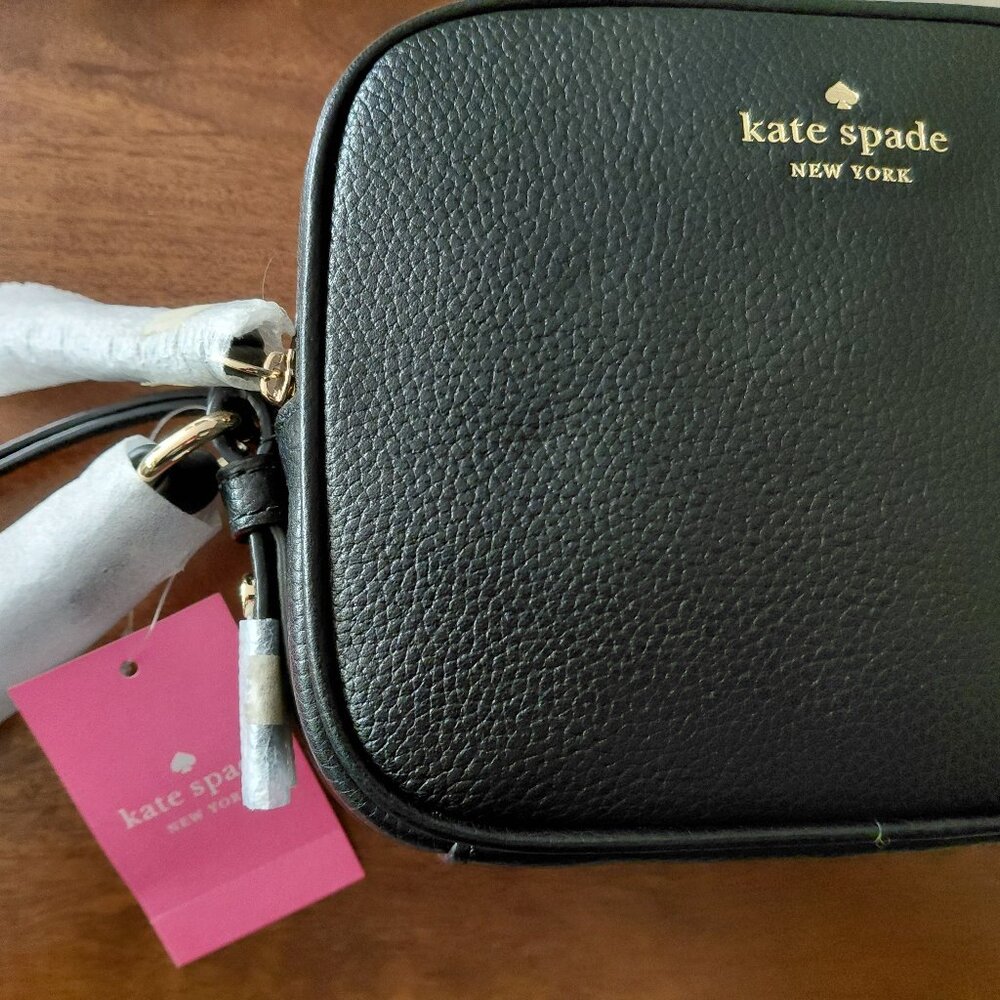 Kate Spade Pyper Mulberry Street Crossbody Black Pebbled Leather NWT - Picture 6 of 16